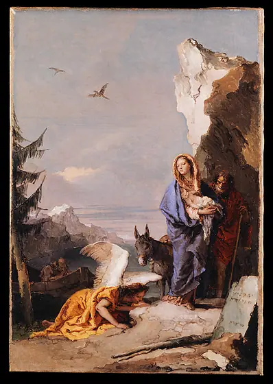 The Flight into Egypt, Giovanni Battista Tiepolo, ca. 1767–70, oil on canvas