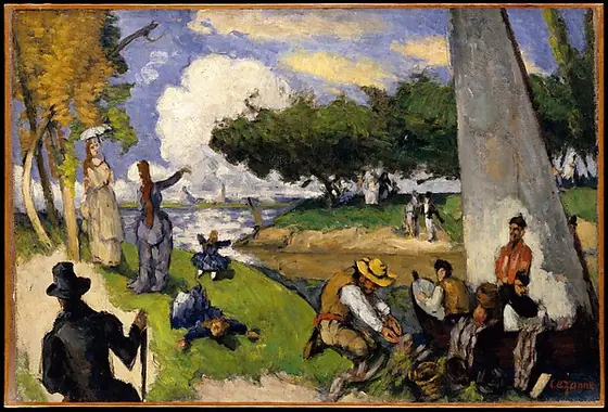 The Fishermen (Fantastic Scene), Paul Cézanne, ca. 1875, oil on canvas
