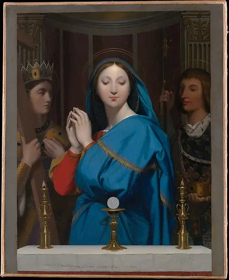 The Virgin Adoring the Host, Jean-Auguste-Dominique Ingres, 1852, oil on canvas