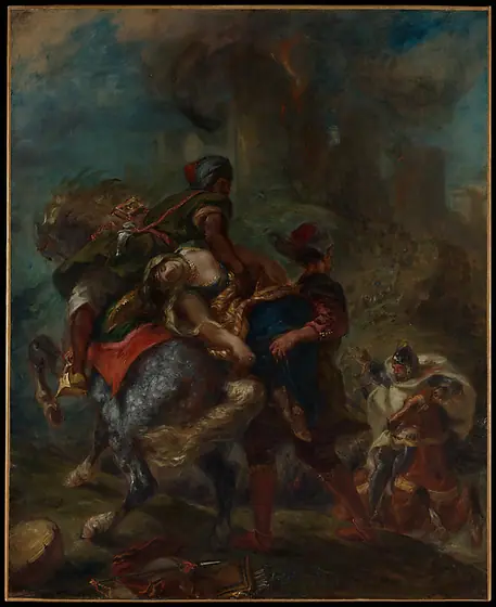 The Abduction of Rebecca, Eugène Delacroix, 1846, oil on canvas