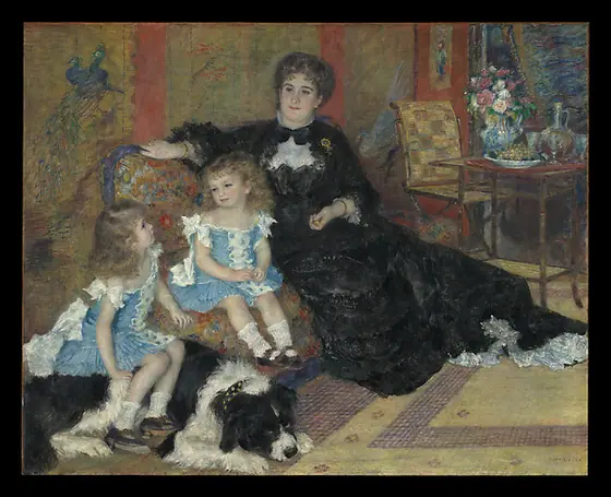 Madame Georges Charpentier (Marguerite-Louise Lemonnier, 1848–1904) and Her Children, Georgette-Berthe (1872–1945) and Paul-Emile-Charles (1875–1895), Pierre-Auguste Renoir, 1878, oil on canvas