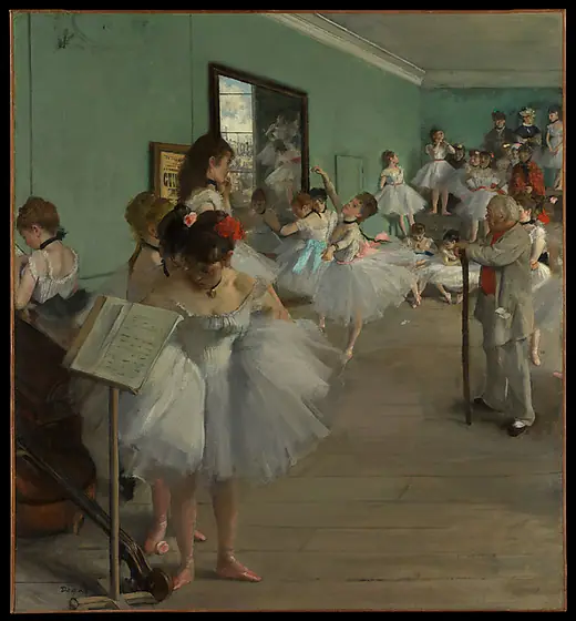 The Dance Class, Edgar Degas, 1874, oil on canvas