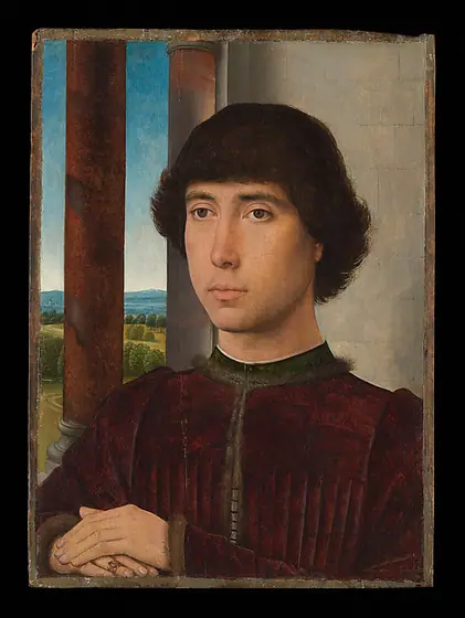 Portrait of a Young Man, Hans Memling, ca. 1472–75, oil on oak panel