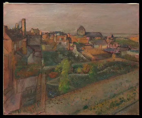View of Saint-Valéry-sur-Somme, Edgar Degas, 1896–98, oil on canvas