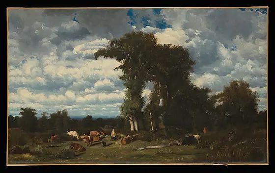 Landscape with Cattle at Limousin, Jules Dupré, 1837, oil on canvas