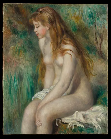Young Girl Bathing, Pierre-Auguste Renoir, 1892, oil on canvas