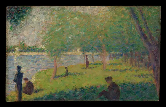 Study for "A Sunday on La Grande Jatte", Georges Seurat, 1884, oil on wood