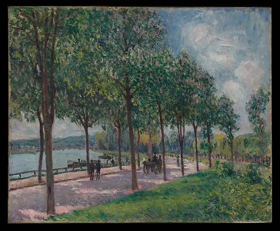 Allée of Chestnut Trees, Alfred Sisley, 1878, oil on canvas