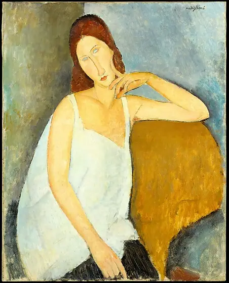 Jeanne Hébuterne, Amedeo Modigliani, 1919, oil on canvas