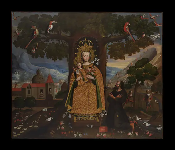Our Lady of Valvanera, Unknown artist, ca. 1770–80, oil and gold on canvas