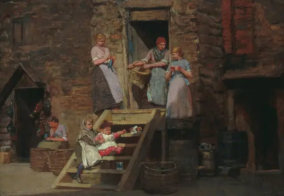 Sparrow Hall, Winslow Homer, c. 1881-1882, oil on canvas