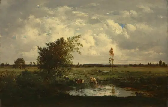 Sunlight, Théodore Rousseau, c. 1848/1850, oil on wood
