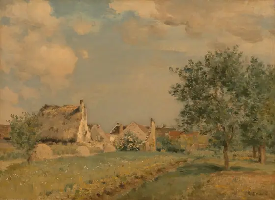 Landscape, Jean-Charles Cazin, after 1876, oil on canvas