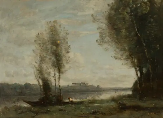 Landscape, Camille Corot, c. 1870/1875, oil on canvas