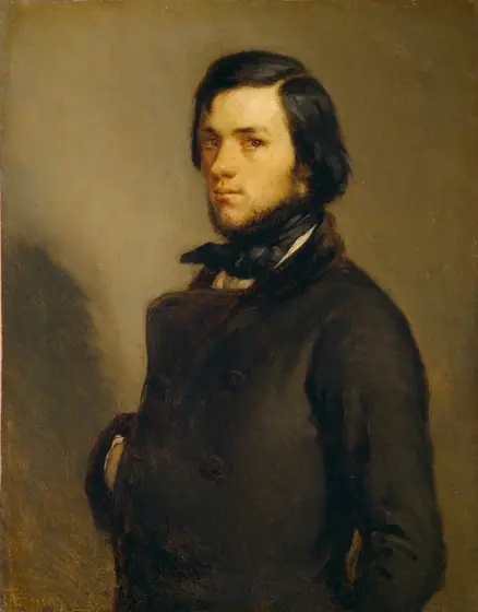 Portrait of a Man, Jean-François Millet, c. 1845, oil on canvas