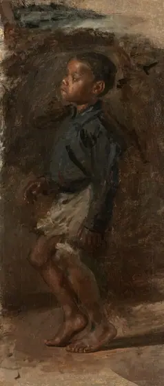 Study for "The Dancing Lesson": The Boy, Thomas Eakins, probably 1877, oil on canvas