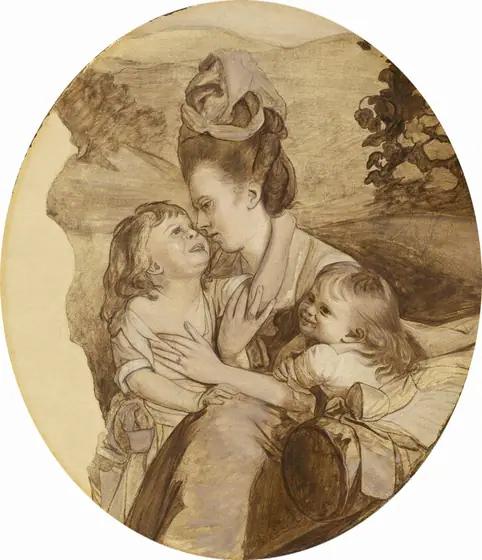 Sketch for The Copley Family, John Singleton Copley, 1776, oil on canvas