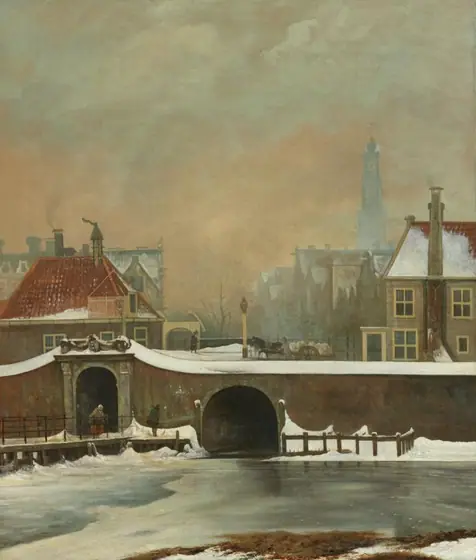 The Raampoortje in Amsterdam, Wouter Johannes van Troostwijk, 1809, oil on canvas