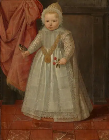 Portrait of a Little Boy, Possibly Louis of Nassau, Daniel van den Queborn, 1604, oil on panel