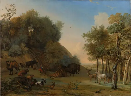 Orpheus and the Animals, Paulus Potter, 1650, oil on canvas