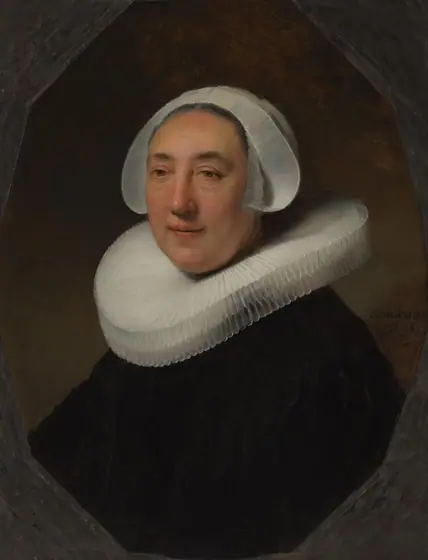 Portrait of Haesje Jacobsdr van Cleyburg, Rembrandt van Rijn, 1634, oil on panel