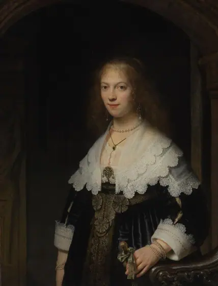 Portrait of a Woman, Probably Maria Trip (1619-1683), Rembrandt van Rijn, 1639, oil on panel
