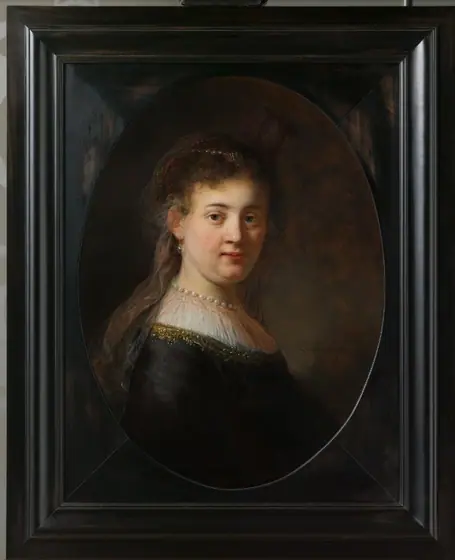 Young Woman in Fantasy Costume, Rembrandt van Rijn, 1633, oil on panel