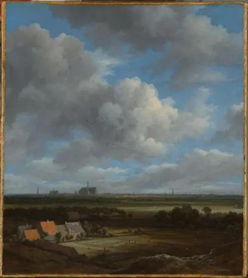 View of Haarlem from the Northwest, with the Bleaching Fields in the Foreground, Jacob van Ruisdael, c. 1650 - c. 1682, oil on canvas