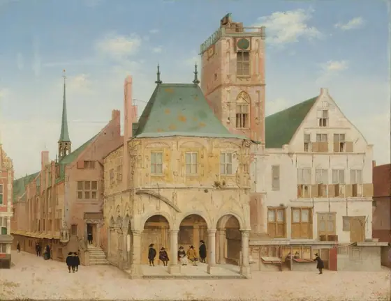 The Old Town Hall of Amsterdam, Pieter Jansz Saenredam, 1657, oil on panel