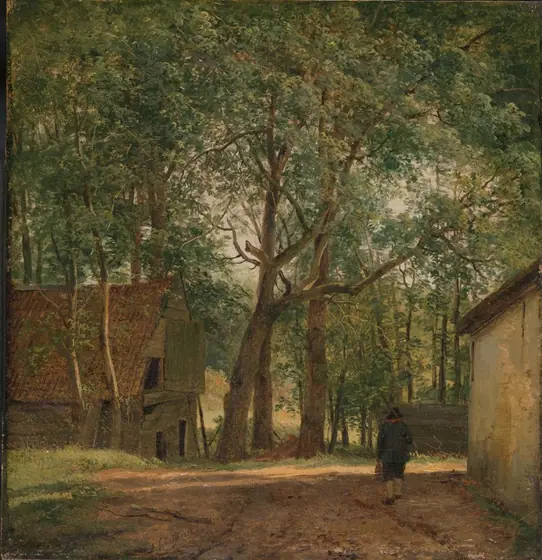 Farmyard, Andreas Schelfhout, c. 1820 - c. 1830