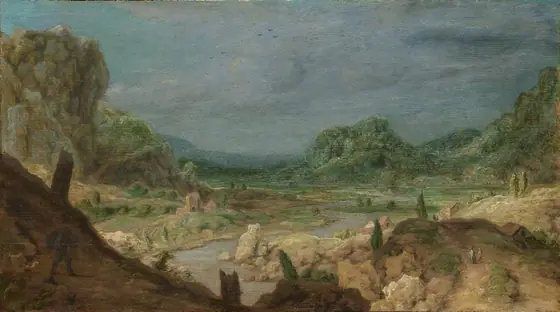 River Valley, Hercules Segers, c. 1626 - c. 1630, oil on panel