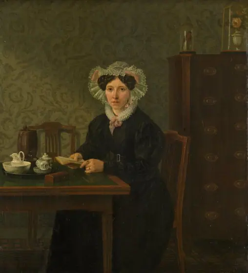 Portrait of a Woman, Willem Uppink, 1833, oil on panel