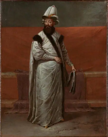 Grand Vizier Nevşehirli Damat Ĭbrahim Pasa, Jean Baptiste Vanmour, c. 1727 - c. 1730, oil on canvas
