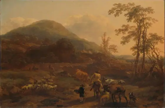The Three Droves, Nicolaes Pietersz Berchem, 1656, oil on panel