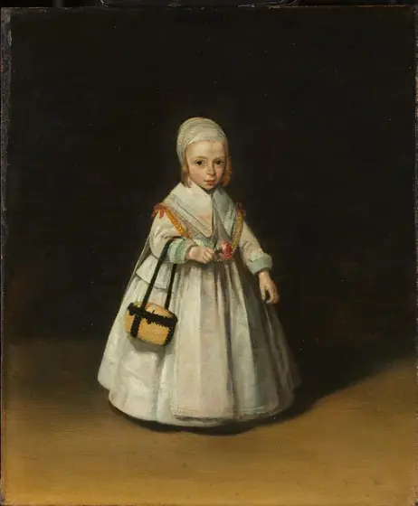 Helena van der Schalcke, Gerard ter Borch, c. 1648, oil on panel