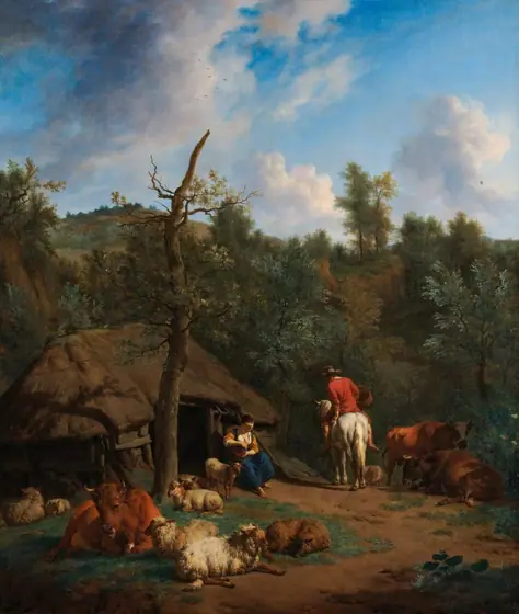 The Hut, Adriaen van de Velde, 1671, oil on canvas