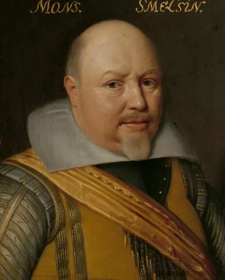 Portrait of Nicolaas Schmelzing (1561-1629), Michiel Jansz van Mierevelt, c. 1609 - c. 1633, oil on panel