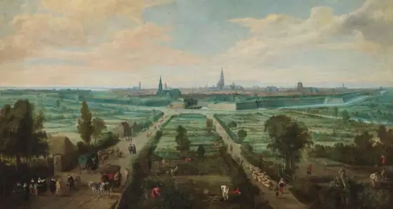 Panoramic View of Antwerp from the East, Jan Wildens, 1636, oil on canvas