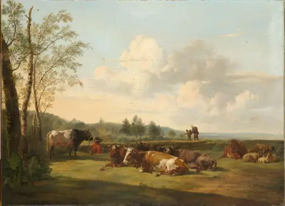 Landscape with Cattle, Pieter Gerardus van Os, 1816, oil on canvas
