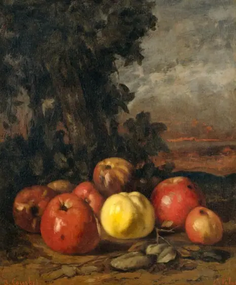Still Life with Apples, Gustave Courbet, 1871 - 1872, oil on canvas