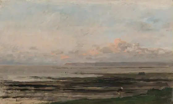 Beach at Ebb Tide, Charles-François Daubigny, c. 1850 - c. 1878, oil on panel