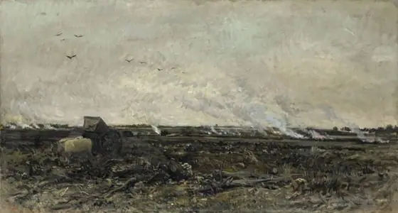 October, Charles-François Daubigny, 1850 - 1878, oil on canvas
