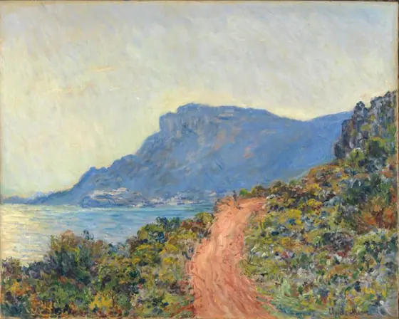 La Corniche near Monaco, Claude Monet, 1884, oil on canvas