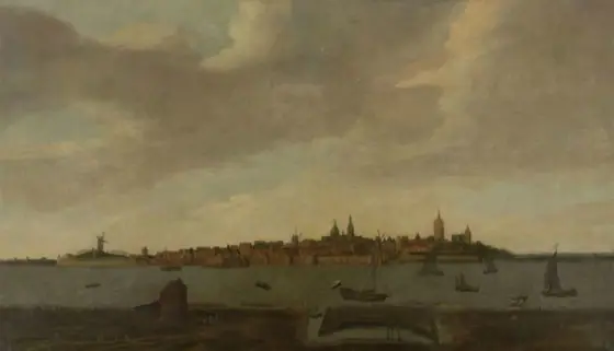 View of Heusden, Monogrammist FK, 1625 - 1674, oil on canvas