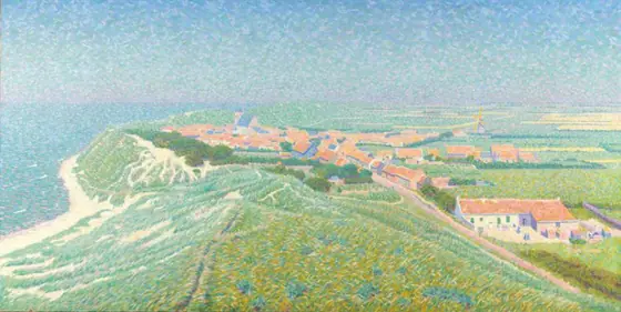 View of Zoutelande, Ferdinand Hart Nibbrig, 1910 - 1912, oil on canvas