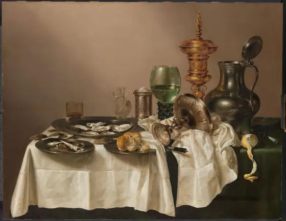 Still Life with a Gilt Cup, Willem Claesz Heda, 1635, oil on panel