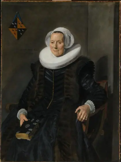 Portrait of Maritge Claesdr Vooght, Frans Hals, 1639, oil on canvas