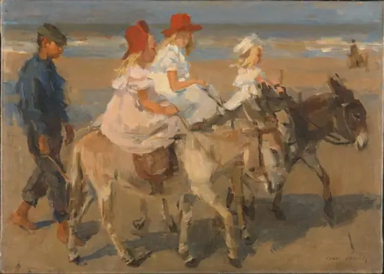 Donkey Rides on the Beach, Isaac Israels, c. 1890 - c. 1901, oil on canvas