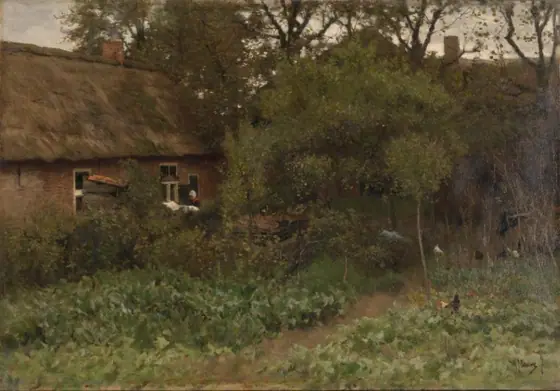 The Vegetable Garden, Anton Mauve, c. 1885 - c. 1888, oil on canvas