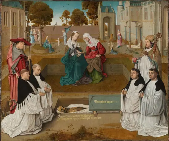 Memorial tablet, Master of Spes Nostra, c. 1500, oil on panel